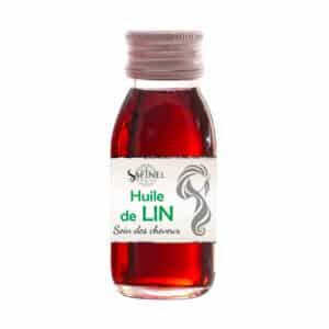 Huile de lin cheveux bouteille