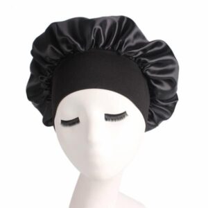 bonnet en satin cheveux